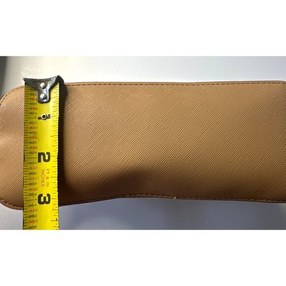 Steve Madden Tan Saffiano Dome Crossbody Bag With Chain Strap & Gold Accents - Picture 15 of 15